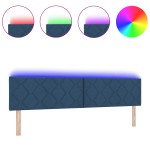 LED vidaXL Tăblie Design Blocuri de Diamante Albastru 200 cm Țesătură LED vidaXL Tăblie Design Blocuri de Diamante Albastru 200 cm Țesătură
