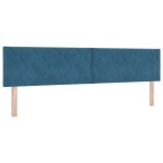 vidaXL Cap de pat LED Design cu blocuri de diamant Albastru închis 200 cm Catifea vidaXL Cap de pat LED Design cu blocuri de diamant Albastru închis 200 cm Catifea