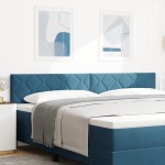 vidaXL Cap de pat LED Design cu blocuri de diamant Albastru închis 200 cm Catifea vidaXL Cap de pat LED Design cu blocuri de diamant Albastru închis 200 cm Catifea