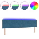 vidaXL Cap de pat LED Design cu blocuri de diamant Albastru închis 200 cm Catifea vidaXL Cap de pat LED Design cu blocuri de diamant Albastru închis 200 cm Catifea