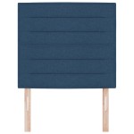 vidaXL Headboard cu LED Design Linii Albastre 90 cm Țesătură