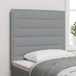 vidaXL Capitonat LED Design Linii Gri Deschis 100 cm Țesătură