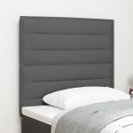 vidaXL Cap de pat LED Design Linii Gri închis 100 cm Țesătură vidaXL Cap de pat LED Design Linii Gri închis 100 cm Țesătură