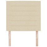 vidaXL Headboard LED Design Linii Crem 100 cm Țesătură vidaXL Headboard LED Design Linii Crem 100 cm Țesătură