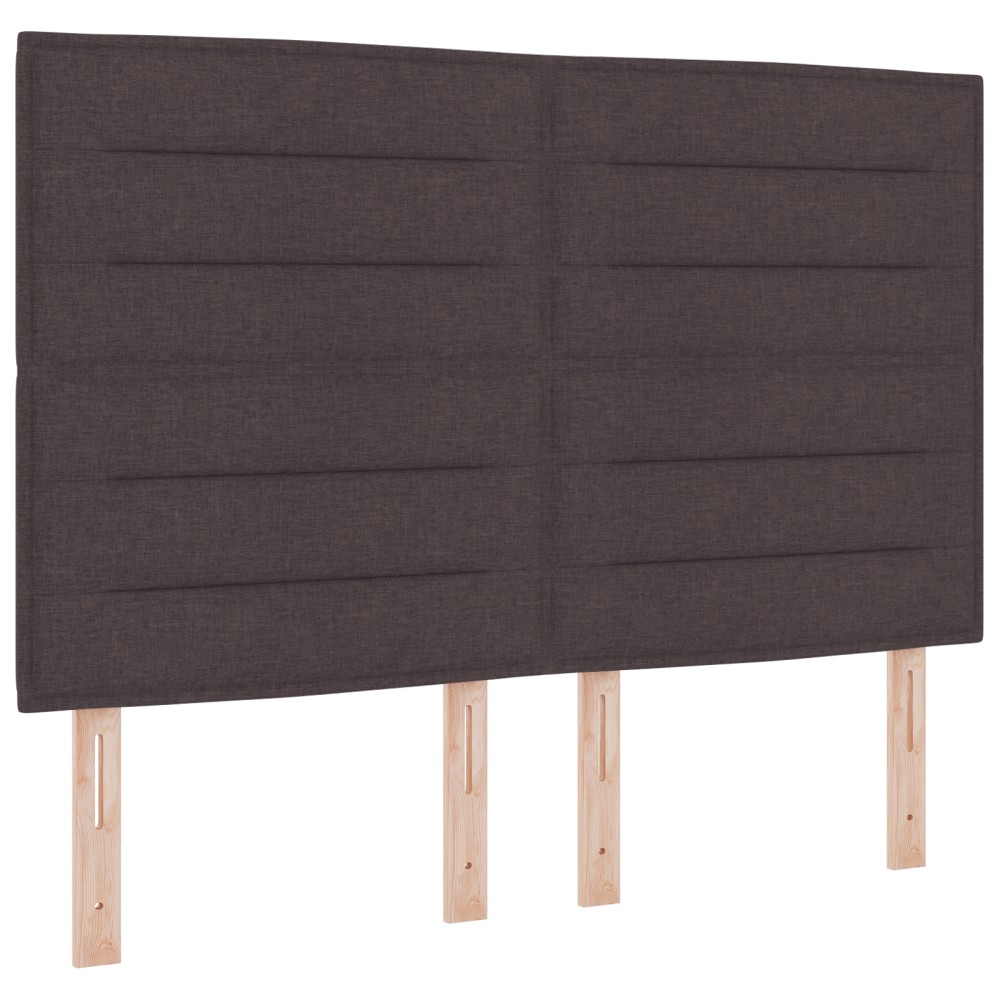 vidaXL Capitonnaj LED Design Linii Maro închis 72 cm Țesătură
