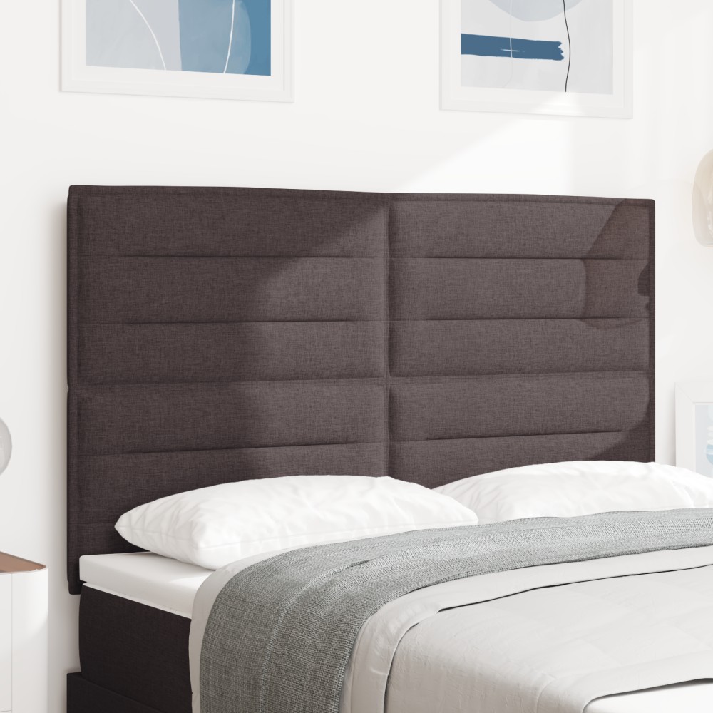 vidaXL Capitonnaj LED Design Linii Maro închis 72 cm Țesătură