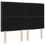 vidaXL Capitonnaj LED Design Linii Maro închis 72 cm Țesătură