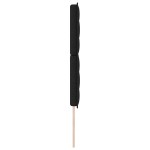 vidaXL Cap de Pat LED Design Linii Negru 80 cm Țesătură