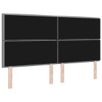 vidaXL Cap de pat LED Design Linii Gri Deschis 90 cm Țesătură