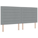vidaXL Cap de pat LED Design Linii Gri Deschis 200 cm Țesătură vidaXL Cap de pat LED Design Linii Gri Deschis 200 cm Țesătură
