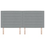 vidaXL Cap de pat LED Design Linii Gri Deschis 200 cm Țesătură vidaXL Cap de pat LED Design Linii Gri Deschis 200 cm Țesătură