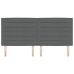 vidaXL Cap de pat cu LED-uri Design Linii Gri Închis 100 cm Țesătură vidaXL Cap de pat cu LED-uri Design Linii Gri Închis 100 cm Țesătură