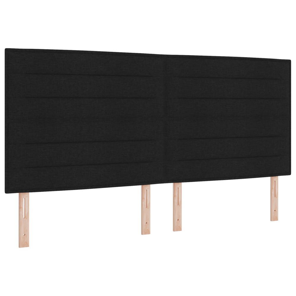 vidaXL Capitonat LED Design Linii Negru 100 cm Țesătură
