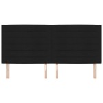 vidaXL Capitonat LED Design Linii Negru 100 cm Țesătură