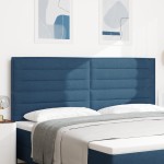vidaXL Cap de Pat LED Design Linii Albastru 200 cm Țesătură vidaXL Cap de Pat LED Design Linii Albastru 200 cm Țesătură