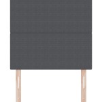 vidaXL Tăblie LED cu lumini cu bandă LED Gri închis 100 cm țesătură