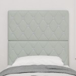 vidaXL Tête de lit LED gri deschis, 80 cm, din velur vidaXL Tête de lit LED gri deschis, 80 cm, din velur