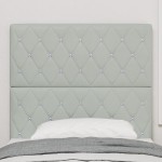 vidaXL Cap de pat LED gri deschis, 100 cm, din catifea vidaXL Cap de pat LED gri deschis, 100 cm, din catifea