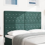 vidaXL Cap de pat LED verde închis 72 cm din catifea vidaXL Cap de pat LED verde închis 72 cm din catifea