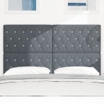 vidaXL Tetedă LED gri închis, 80 cm, din catifea vidaXL Tetedă LED gri închis, 80 cm, din catifea
