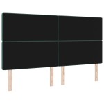 vidaXL Tăblie LED cu lumini cu bandă LED Verde închis 90 cm Catifea