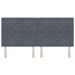 vidaXL Tăblie LED cu lumini cu bandă LED Gri închis 100 cm Catifea