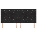vidaXL Tăblie LED cu lumini cu bandă LED Argyle Negru 100 cm Catifea vidaXL Tăblie LED cu lumini cu bandă LED Argyle Negru 100 cm Catifea