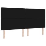 vidaXL Tăblie LED cu lumini cu bandă LED Argyle Negru 100 cm Catifea vidaXL Tăblie LED cu lumini cu bandă LED Argyle Negru 100 cm Catifea