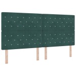 vidaXL Cap de pat LED verde închis, 100 cm, din catifea vidaXL Cap de pat LED verde închis, 100 cm, din catifea