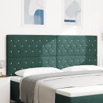 vidaXL Cap de pat LED verde închis, 100 cm, din catifea vidaXL Cap de pat LED verde închis, 100 cm, din catifea