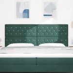 vidaXL Cap de pat LED verde închis, 100 cm, din catifea vidaXL Cap de pat LED verde închis, 100 cm, din catifea