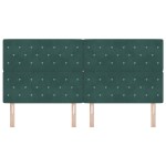 vidaXL Cap de pat LED verde închis, 100 cm, din catifea vidaXL Cap de pat LED verde închis, 100 cm, din catifea