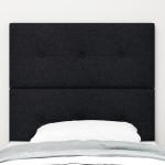 vidaXL Capăt de pat LED negru, 80 cm, din țesătură vidaXL Capăt de pat LED negru, 80 cm, din țesătură