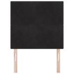 Tăblie LED vidaXL Neagră 80 cm Catifea