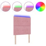 Tăblie LED vidaXL Roz 80 cm Catifea Tăblie LED vidaXL Roz 80 cm Catifea