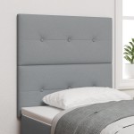 vidaXL Căpătâi LED gri deschis 100 cm, din material textil vidaXL Căpătâi LED gri deschis 100 cm, din material textil
