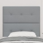 vidaXL Căpătâi LED gri deschis 100 cm, din material textil vidaXL Căpătâi LED gri deschis 100 cm, din material textil