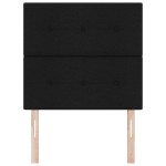 vidaXL Tăblie cu LED cu lumini cu bandă LED Negru 100 cm țesătură
