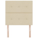 vidaXL Capat de pat LED crem, 100 cm, țesătură