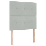 vidaXL Lumină de cap pentru pat Gri deschis 100 cm Catifea vidaXL Lumină de cap pentru pat Gri deschis 100 cm Catifea