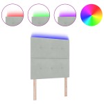 vidaXL Lumină de cap pentru pat Gri deschis 100 cm Catifea vidaXL Lumină de cap pentru pat Gri deschis 100 cm Catifea