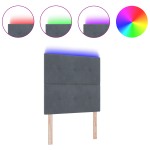 Căpătâi LED vidaXL Gri Închis 100 cm Catifea Căpătâi LED vidaXL Gri Închis 100 cm Catifea