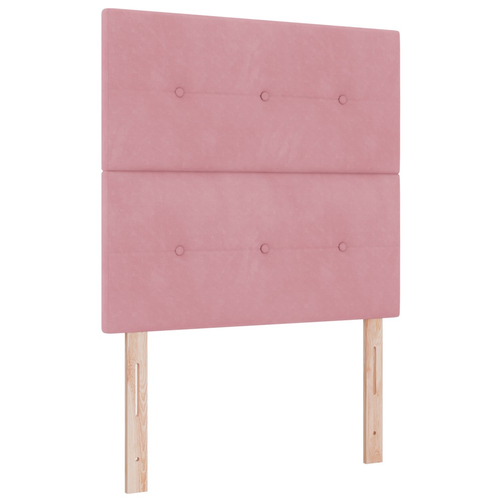 vidaXL Headboard LED Roz 100 cm Catifea