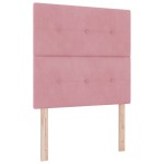 vidaXL Headboard LED Roz 100 cm Catifea vidaXL Headboard LED Roz 100 cm Catifea