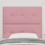 vidaXL Headboard LED Roz 100 cm Catifea vidaXL Headboard LED Roz 100 cm Catifea