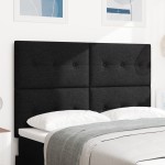 vidaXL Cap de pat LED negru, tapițat, 72 cm vidaXL Cap de pat LED negru, tapițat, 72 cm