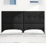 vidaXL Cap de pat LED negru, tapițat, 72 cm vidaXL Cap de pat LED negru, tapițat, 72 cm