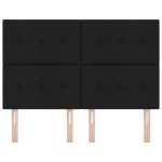 vidaXL Cap de pat LED negru, tapițat, 72 cm vidaXL Cap de pat LED negru, tapițat, 72 cm