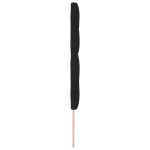 vidaXL Cap de pat LED negru de 80 cm din țesătură