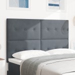 vidaXL Tăblie cap cu lumini cu bandă LED Ajustabil Gri 80 cm Catifea vidaXL Tăblie cap cu lumini cu bandă LED Ajustabil Gri 80 cm Catifea